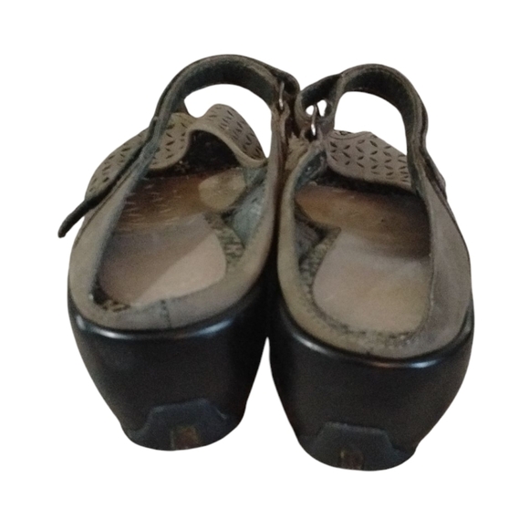 Jambu Army Green Suede Walking Mule Shoes Size 9.5 - Picture 7 of 11